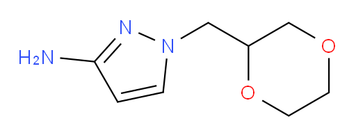 1-[(1,4-dioxan-2-yl)methyl]-1H-pyrazol-3-amine