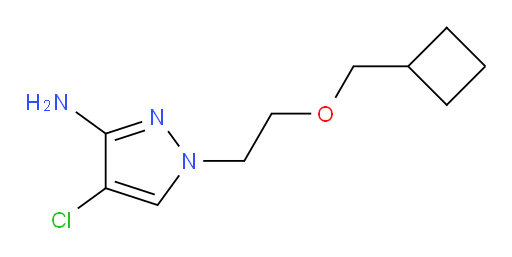 4-chloro-1-[2-(cyclobutylmethoxy)ethyl]-1H-pyrazol-3-amine