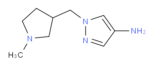 1-[(1-methylpyrrolidin-3-yl)methyl]-1H-pyrazol-4-amine