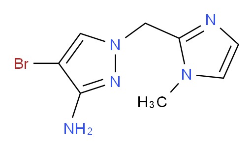 4-bromo-1-[(1-methyl-1H-imidazol-2-yl)methyl]-1H-pyrazol-3-amine