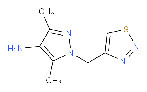 3,5-dimethyl-1-[(1,2,3-thiadiazol-4-yl)methyl]-1H-pyrazol-4-amine
