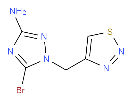 5-bromo-1-[(1,2,3-thiadiazol-4-yl)methyl]-1H-1,2,4-triazol-3-amine