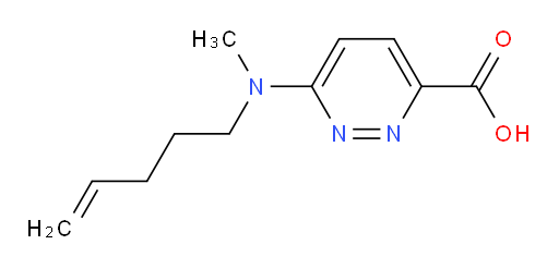 6-[methyl(pent-4-en-1-yl)amino]pyridazine-3-carboxylic acid