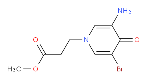 methyl 3-(3-amino-5-bromo-4-oxo-1,4-dihydropyridin-1-yl)propanoate