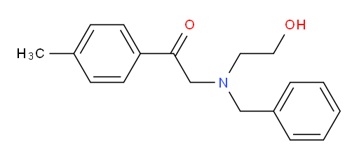 2-[benzyl(2-hydroxyethyl)amino]-1-(4-methylphenyl)ethan-1-one