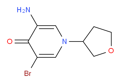 3-amino-5-bromo-1-(oxolan-3-yl)-1,4-dihydropyridin-4-one