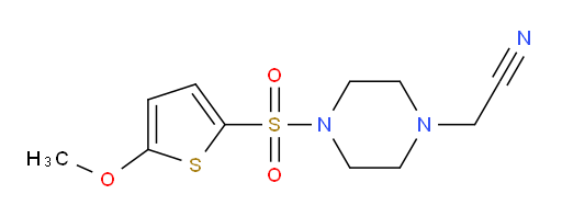 2-{4-[(5-methoxythiophen-2-yl)sulfonyl]piperazin-1-yl}acetonitrile