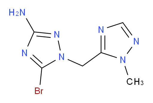 5-bromo-1-[(1-methyl-1H-1,2,4-triazol-5-yl)methyl]-1H-1,2,4-triazol-3-amine