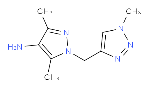3,5-dimethyl-1-[(1-methyl-1H-1,2,3-triazol-4-yl)methyl]-1H-pyrazol-4-amine