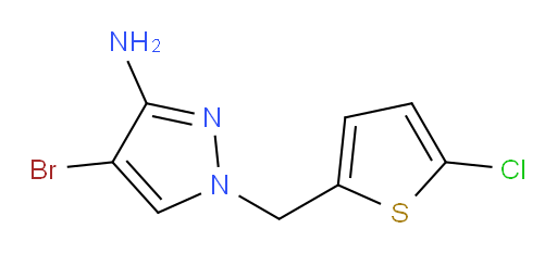 4-bromo-1-[(5-chlorothiophen-2-yl)methyl]-1H-pyrazol-3-amine