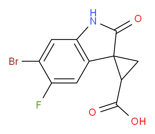 6'-bromo-5'-fluoro-2'-oxo-1',2'-dihydrospiro[cyclopropane-1,3'-indole]-3-carboxylic acid