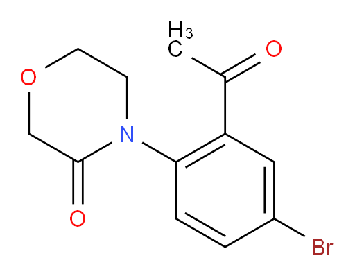 4-(2-acetyl-4-bromophenyl)morpholin-3-one