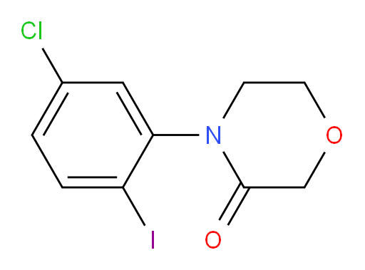4-(5-chloro-2-iodophenyl)morpholin-3-one
