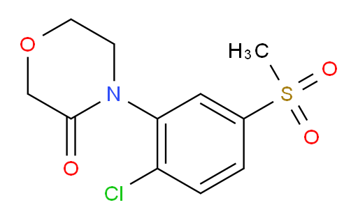 4-(2-chloro-5-methanesulfonylphenyl)morpholin-3-one