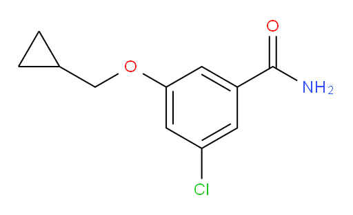 3-chloro-5-(cyclopropylmethoxy)benzamide