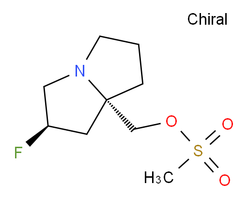 ((2R,7aS)-2-fluorohexahydro-1H-pyrrolizin-7a-yl)methyl methanesulfonate