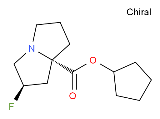 (2R,7aS)-cyclopentyl 2-fluorohexahydro-1H-pyrrolizine-7a-carboxylate