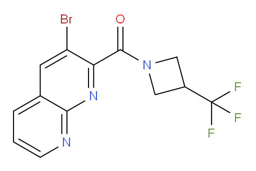 (3-bromo-1,8-naphthyridin-2-yl)(3-(trifluoromethyl)azetidin-1-yl)methanone