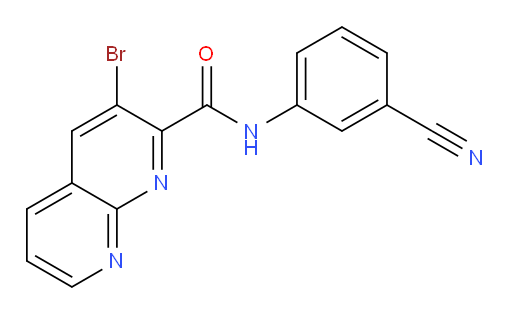 3-bromo-N-(3-cyanophenyl)-1,8-naphthyridine-2-carboxamide