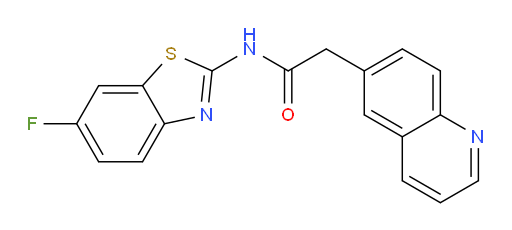 N-(6-fluorobenzo[d]thiazol-2-yl)-2-(quinolin-6-yl)acetamide