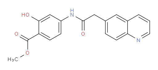 methyl 2-hydroxy-4-(2-(quinolin-6-yl)acetamido)benzoate