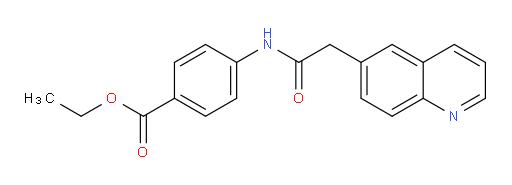 ethyl 4-(2-(quinolin-6-yl)acetamido)benzoate