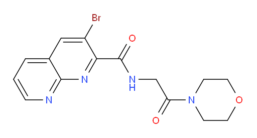 3-bromo-N-(2-morpholino-2-oxoethyl)-1,8-naphthyridine-2-carboxamide