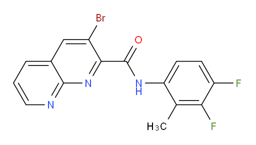 3-bromo-N-(3,4-difluoro-2-methylphenyl)-1,8-naphthyridine-2-carboxamide