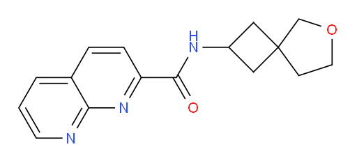 N-(6-oxaspiro[3.4]octan-2-yl)-1,8-naphthyridine-2-carboxamide