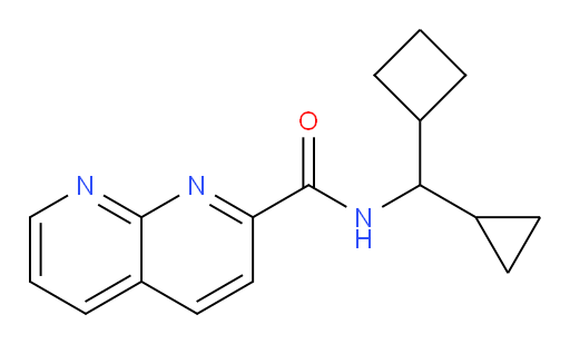 N-(cyclobutyl(cyclopropyl)methyl)-1,8-naphthyridine-2-carboxamide