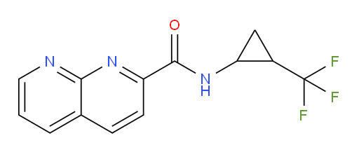 N-(2-(trifluoromethyl)cyclopropyl)-1,8-naphthyridine-2-carboxamide