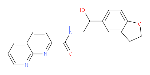 N-(2-(2,3-dihydrobenzofuran-5-yl)-2-hydroxyethyl)-1,8-naphthyridine-2-carboxamide