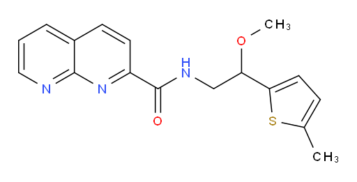 N-(2-methoxy-2-(5-methylthiophen-2-yl)ethyl)-1,8-naphthyridine-2-carboxamide