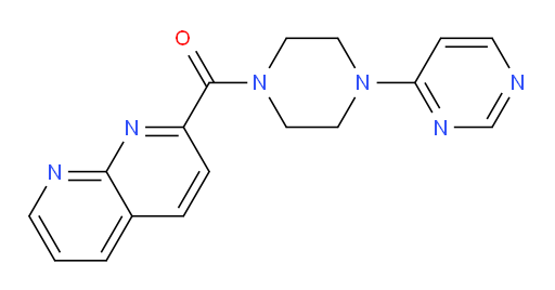 (1,8-naphthyridin-2-yl)(4-(pyrimidin-4-yl)piperazin-1-yl)methanone
