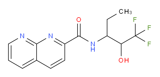 N-(1,1,1-trifluoro-2-hydroxypentan-3-yl)-1,8-naphthyridine-2-carboxamide