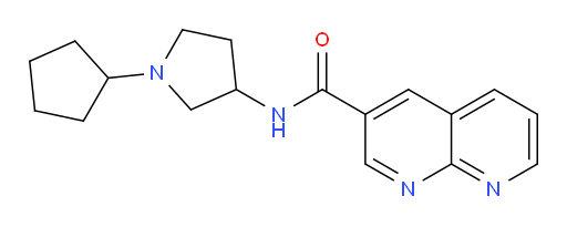 N-(1-cyclopentylpyrrolidin-3-yl)-1,8-naphthyridine-3-carboxamide