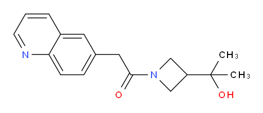 1-(3-(2-hydroxypropan-2-yl)azetidin-1-yl)-2-(quinolin-6-yl)ethanone