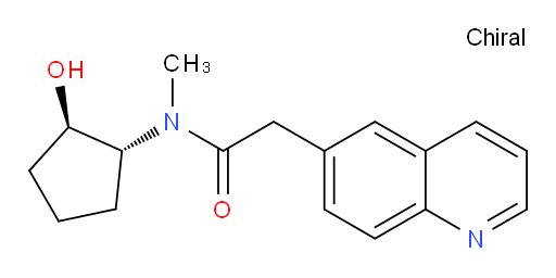N-((1R,2R)-2-hydroxycyclopentyl)-N-methyl-2-(quinolin-6-yl)acetamide