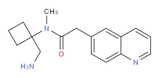 N-(1-(aminomethyl)cyclobutyl)-N-methyl-2-(quinolin-6-yl)acetamide