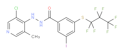 N'-(3-chloro-5-methylpyridin-4-yl)-3-iodo-5-((perfluoropropyl)thio)benzohydrazide