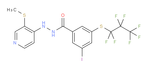 3-iodo-N'-(3-(methylthio)pyridin-4-yl)-5-((perfluoropropyl)thio)benzohydrazide