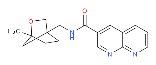 N-((1-methyl-2-oxabicyclo[2.2.1]heptan-4-yl)methyl)-1,8-naphthyridine-3-carboxamide