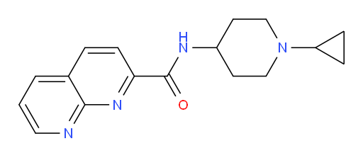 N-(1-cyclopropylpiperidin-4-yl)-1,8-naphthyridine-2-carboxamide