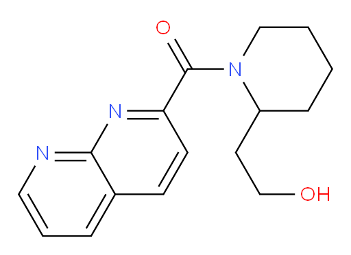 (2-(2-hydroxyethyl)piperidin-1-yl)(1,8-naphthyridin-2-yl)methanone