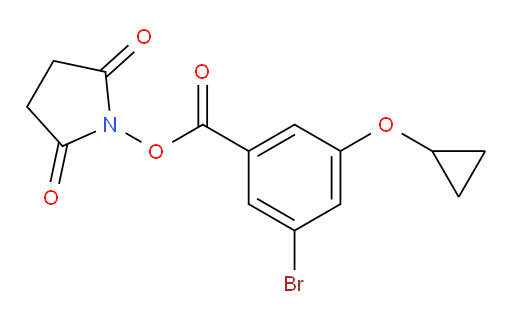 2,5-dioxopyrrolidin-1-yl 3-bromo-5-cyclopropoxybenzoate