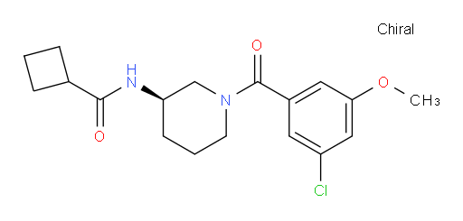 (R)-N-(1-(3-chloro-5-methoxybenzoyl)piperidin-3-yl)cyclobutanecarboxamide