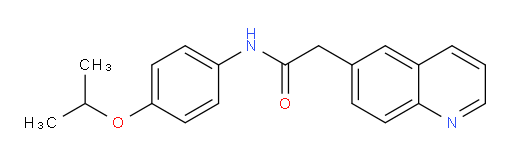 N-(4-isopropoxyphenyl)-2-(quinolin-6-yl)acetamide