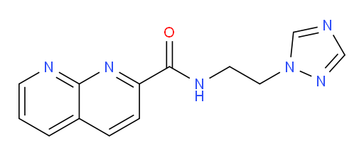 N-(2-(1H-1,2,4-triazol-1-yl)ethyl)-1,8-naphthyridine-2-carboxamide