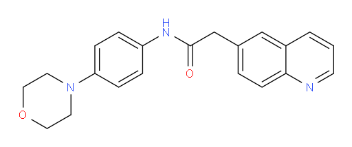 N-(4-morpholinophenyl)-2-(quinolin-6-yl)acetamide