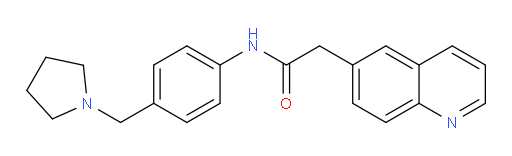 N-(4-(pyrrolidin-1-ylmethyl)phenyl)-2-(quinolin-6-yl)acetamide